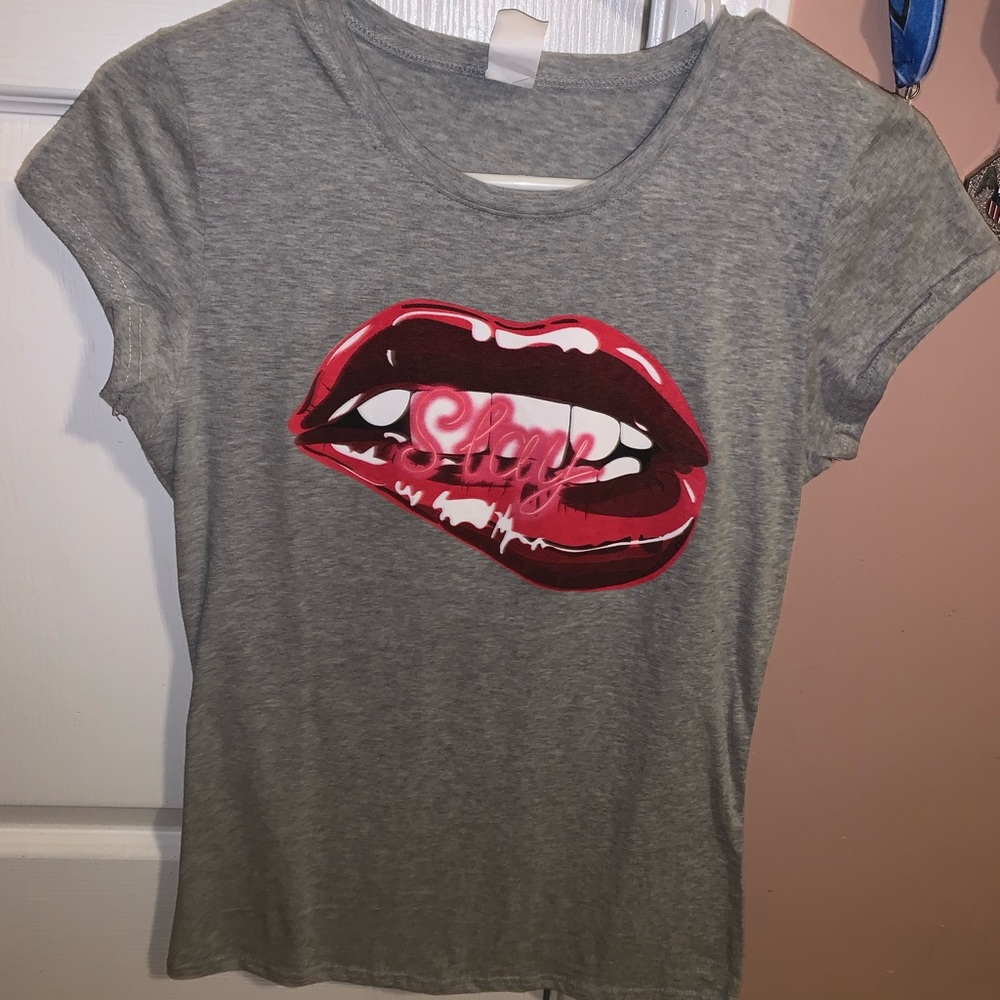 Grey “Slay” Graphic Tee
